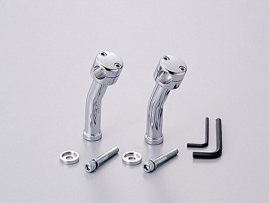 6インチドラッグポスト.プルバック クロームメッキ φ1インチ(25.4mm)ハンドル用