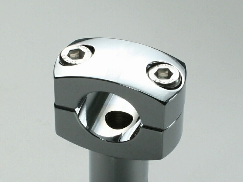 2-inch Straight Chrome-Plated Riser Posts for 1-inch (25.4mm) Handlebars - Compatible with Dragstar, Shadow, Steed, Magna 250, and others.