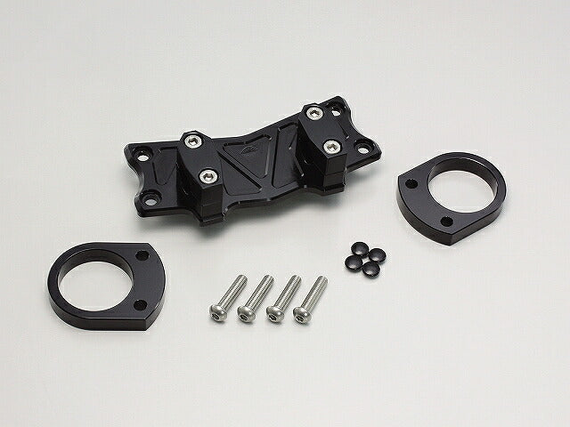 バーハンドル ブラケット ブラックアルマイト トップブリッジ交換不要 ZX-14R.ZZR1400