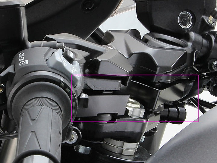 ハンドルアップスペーサーH21 ブラックアルマイト ハヤブサ1300