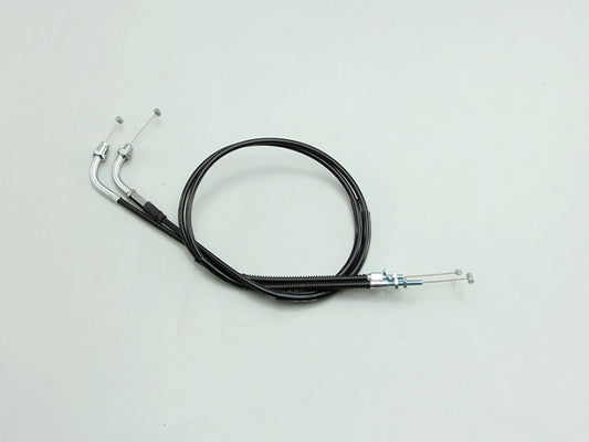 Throttle Cable W Black Compatible OEM part numbers: Pull 17910-333-405 / Push 17920-377-710 CB400FOUR Type 2 (Up handle)