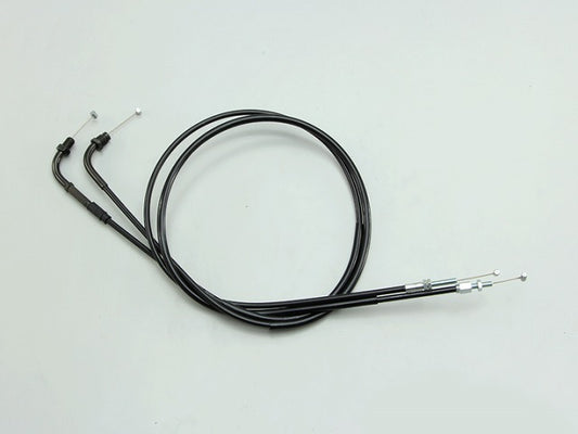 Throttle Cables W 2-piece Set Black Compatible OEM Part Numbers: Pull 17910-447-405/Return 17920-449-010 CB250T Hawk/400T Hawk 2