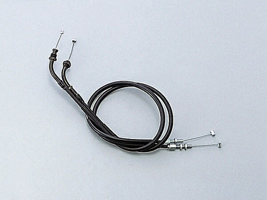 スロットルケーブル W ブラック JADE 100mmロング アウター長さ840/830mm