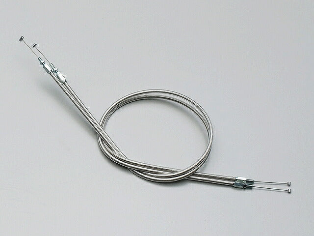 スロットルケーブル W ステンメッシュ FTR223 サイドゼッケン付 150mmロング サイドゼッケン無/CB223S 210mmロング