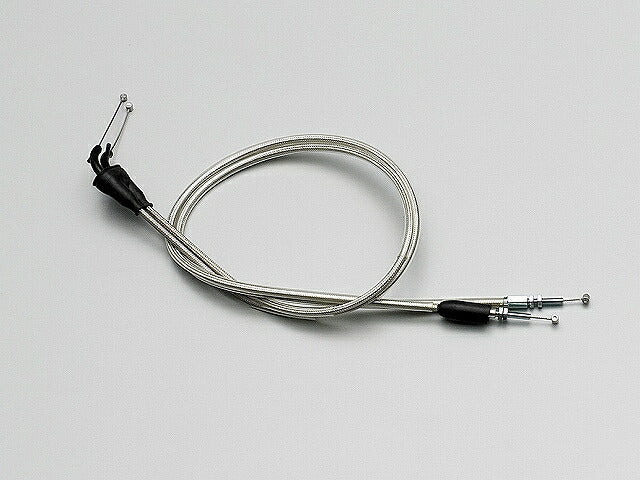 スロットルケーブル W ステンメッシュ TW200/E(-'99 ドラムブレーキ車) 150mmロング