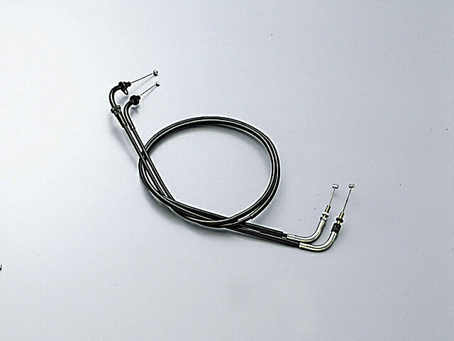 スロットルケーブル W ブラック ドラッグスター400('00-'08) 120mmロング