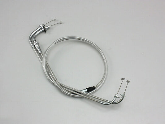 Throttle Cable W Stainless Mesh DragStar 400 ('10- Fuel Injection Model) 120mm Longer
