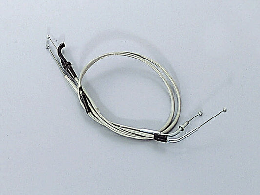 スロットルケーブル W ステンメッシュ ゼファー400/χ.ゼファー750/RS 300mmロング