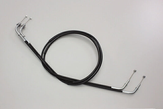 スロットルケーブル W ブラック エストレヤ('07-'11 FI車) 300mmロング