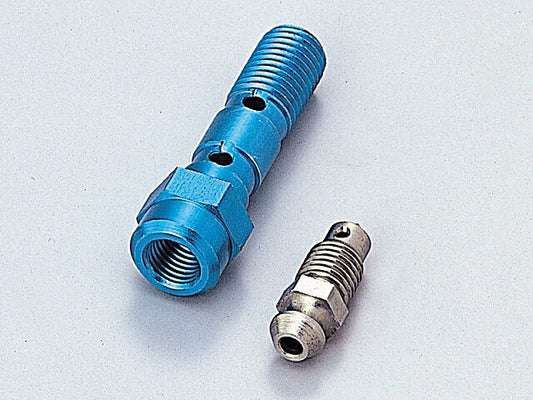 Air-Free Banjo Bolt Blue Double, Screw Pitch P1.0mm