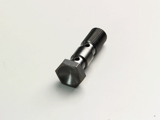 Banjo Bolt Double Black for Suzuki and other double applications, Thread pitch P1.0mm