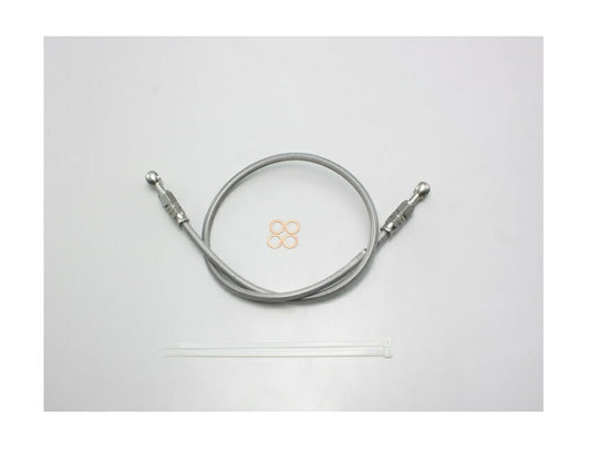 SURE SYSTEM LINE Brake Hose, Full Stainless Steel, L-Type, 40cm Length