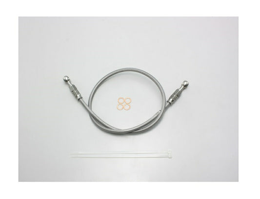 SURE SYSTEM LINE Brake Hose, Full Stainless Steel, L-Type, Length 45cm