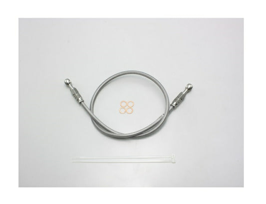 SURE SYSTEM LINE Brake Hose, Full Stainless Steel, L-Type, Length 60cm