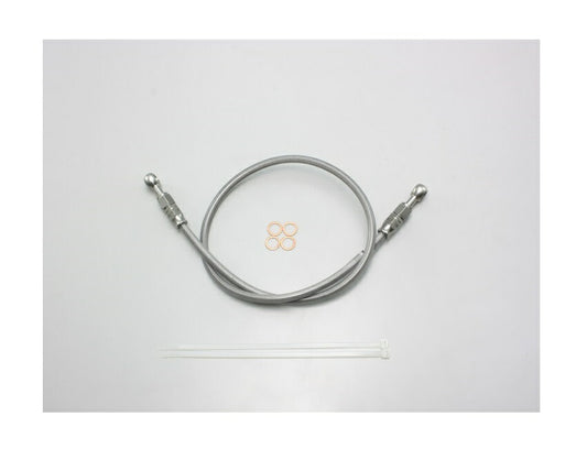 SURE SYSTEM LINE Brake Hose, Full Stainless Steel, L-Type, 65cm Length