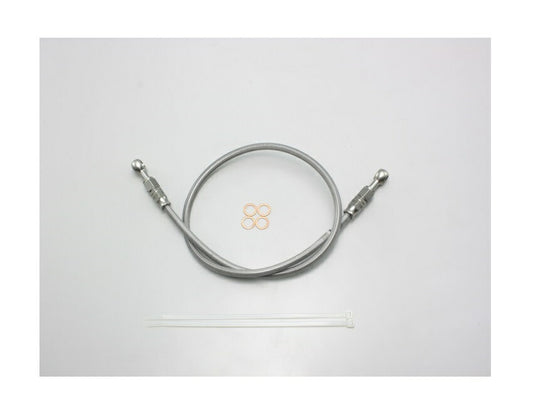 SURE SYSTEM LINE Brake Hose, Full Stainless Steel, L-Type, 70cm Length