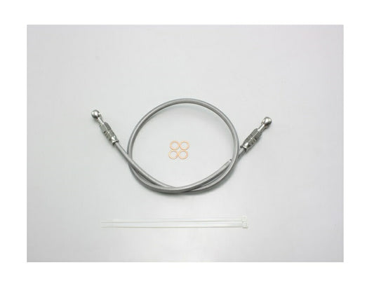 SURE SYSTEM LINE Brake Hose, Full Stainless Steel, L-Type, Length 75cm