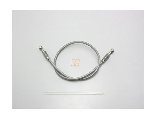 SURE SYSTEM LINE Brake Hose, Full Stainless Steel, L-Type, 80cm Length