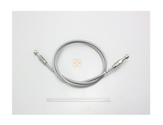 SURE SYSTEM LINE Brake Hose, Full Stainless Steel, L-Type, 100cm Length