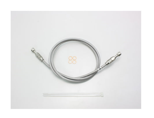 SURE SYSTEM LINE Brake Hose, Full Stainless Steel, L-Type, Length 110cm