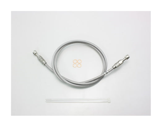 SURE SYSTEM LINE Brake Hose, Full Stainless Steel, L-Type, Length 115cm