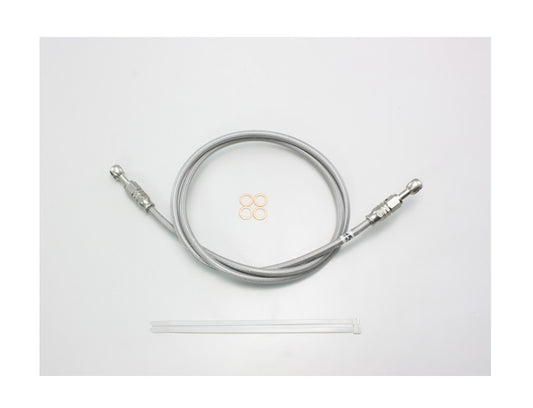 SURE SYSTEM LINE Brake Hose, Full Stainless Steel, L-Type, Length 140cm