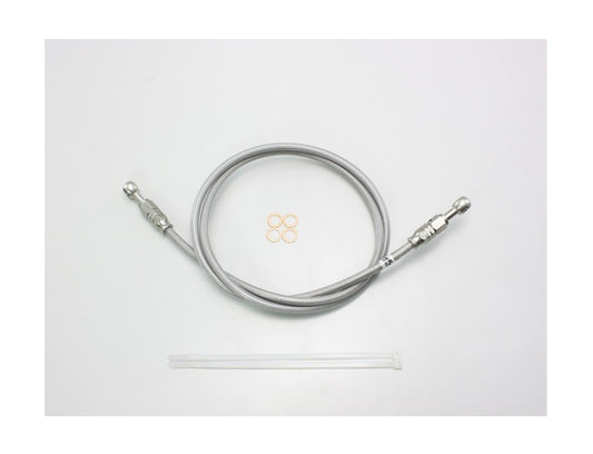 SURE SYSTEM LINE Brake Hose, Full Stainless Steel, L-Type, 160cm Length