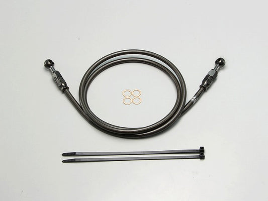 SURE SYSTEM LINE ブレーキホース メッシュ Lタイプ ブラック 長さ160cm フル･ステンレス製