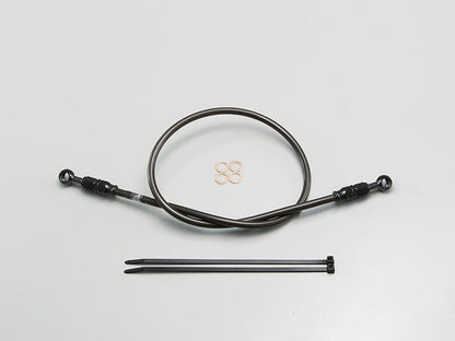 SURE SYSTEM LINE ブレーキホース メッシュ Lタイプ ブラック 長さ165cm フル･ステンレス製