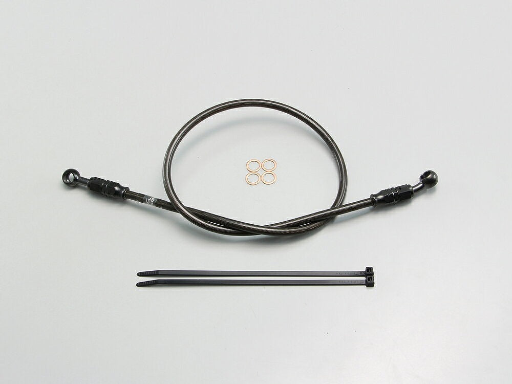 SURE SYSTEM LINE ブレーキホース メッシュ Mタイプ ブラック 長さ165cm フル･ステンレス製