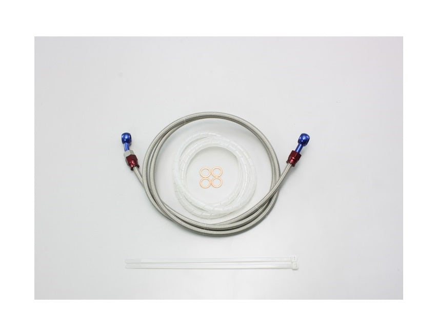 Brake Hose, Adjustable Aluminum Banjo Type, M Type, Length 185cm, Stainless Mesh