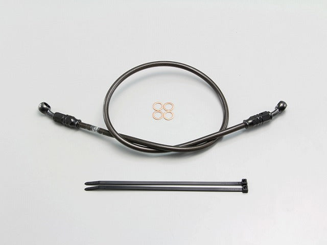 SURE SYSTEM LINE ブレーキホース メッシュ Pタイプ ブラック 長さ60cm フル･ステンレス製