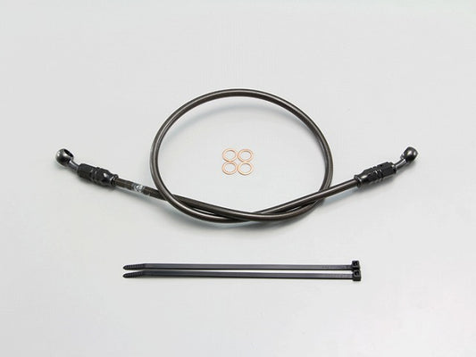 SURE SYSTEM LINE ブレーキホース メッシュ Pタイプ ブラック 長さ95cm フル･ステンレス製