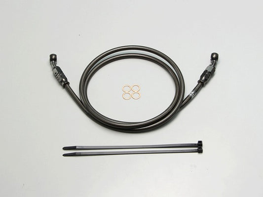 SURE SYSTEM LINE Brake Hose, Mesh, P Type, Black, 135cm Length, Full Stainless Steel
