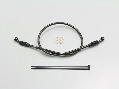 SURE SYSTEM LINE ブレーキホース メッシュ Pタイプ ブラック 長さ165cm フル･ステンレス製