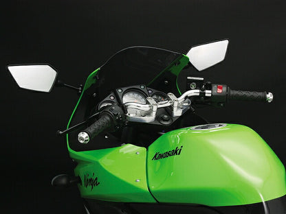 バー ハンドルセット クロームメッキ/シルバー トップブリッジ交換不要 ニンジャ250R