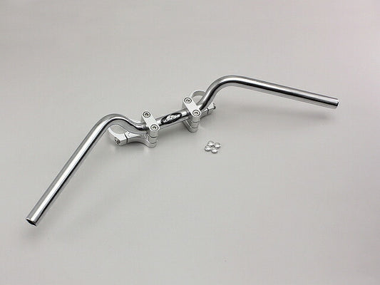 Bar Handlebar Set, Chrome Plated/Silver, No Top Bridge Replacement Required CBR250R (MC41)
