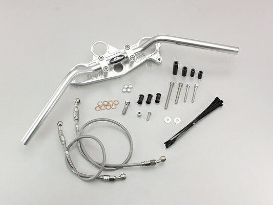 Bar Handle Set Silver ZX-10R ('11, '12) ABS models not applicable