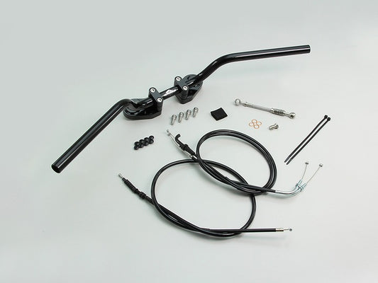 ヨーロピアン1型 バーハンドルセット ブラック Ninja ニンジャ250('13～'15) ABS車