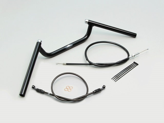 コンドル ハンドルセット オールブラック ハンドルスイッチ穴加工済 MT-25 MT-03