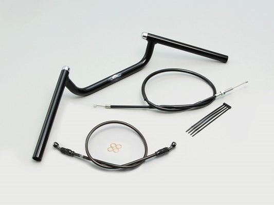 コンドル ハンドルセット オールブラック ハンドルスイッチ穴加工済 MT-25 MT-03