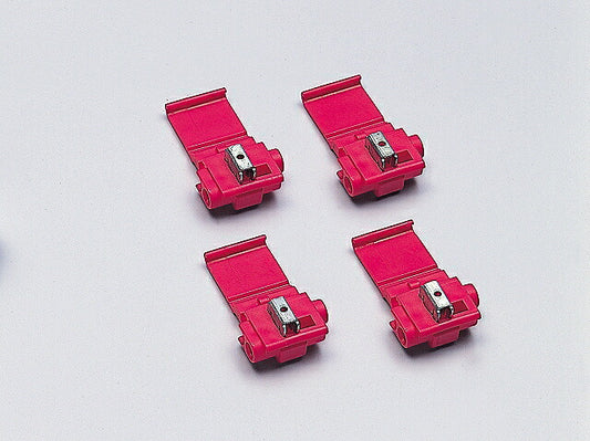 結線用タップ レッド 配線コード接続用 被覆外径φ3mm迄 4ヶ入