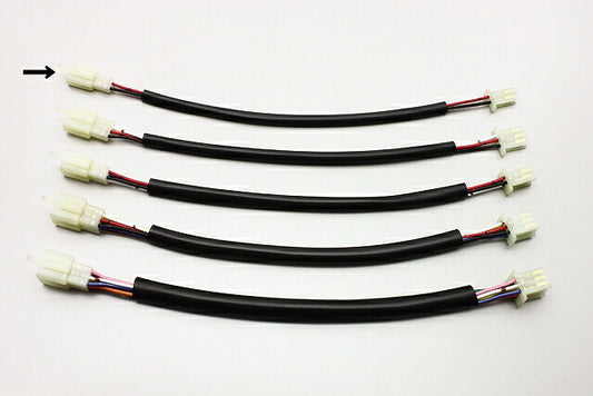 延長ハーネス 汎用 MTW型2極 300mmロング 1本入 端子サイズ110型2.8mm