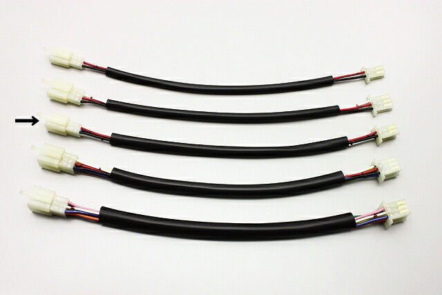 延長ハーネス 汎用 MTW型4極 300mmロング 1本入 端子サイズ110型2.8mm