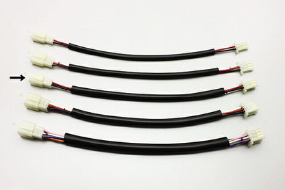 延長ハーネス 汎用 MTW型4極 300mmロング 1本入 端子サイズ110型2.8mm