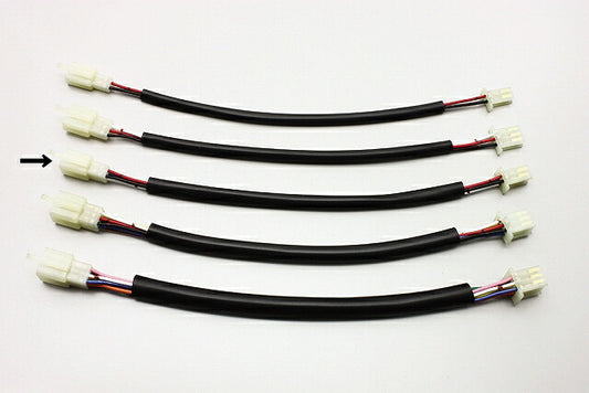 延長ハーネス 汎用 MTW型4極 300mmロング 1本入 端子サイズ110型2.8mm