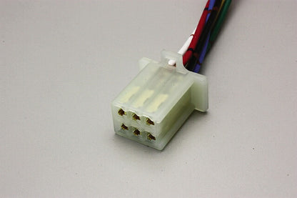 延長ハーネス 汎用 MTW型6極 300mmロング 1本入 端子サイズ110型2.8mm