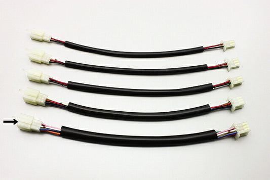 延長ハーネス 汎用 MTW型9極 300mmロング 1本入 端子サイズ110型2.8mm