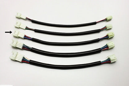 延長ハーネス 汎用 HM型6極 300mmロング 1本入 端子サイズ90型2.3mm