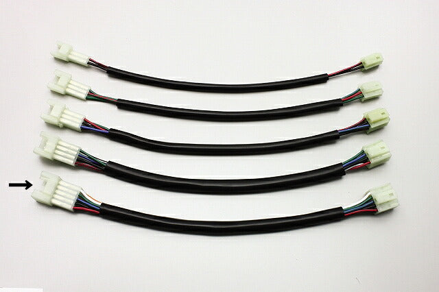 延長ハーネス 汎用 HM型10極 300mmロング 1本入 端子サイズ90型2.3mm